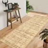 Washable Modern Abstract Rug Non Slip Low Pile Rug Soft Contemporary Throw Floor Cover Foldable Indoor Carpet for Living Room Bedroom - 4 of 4