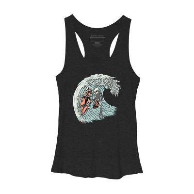 Women's Design By Humans Death Surfer By quilimo Racerback Tank Top