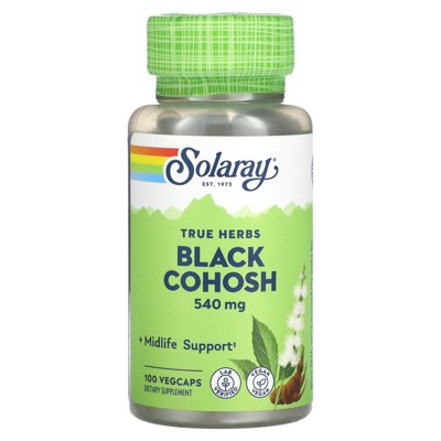 Solaray True Herbs, Black Cohosh, 540 mg , 100 VegCaps
