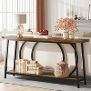 Hommoo 70.9 Inch Console Table with Storage Brown - 3 of 4