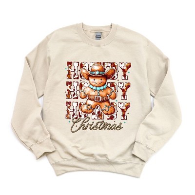 Simply Sage Market Women's Graphic Sweatshirt Howdy Gingerbread