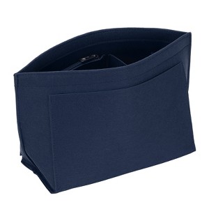 Unique Bargains Felt Multiple Compartments Insert Makeup Handbag Organizer - 1 of 4