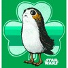 Juniors Womens Star Wars The Last Jedi St. Patrick's Day Porg Shamrock T-Shirt - 2 of 4