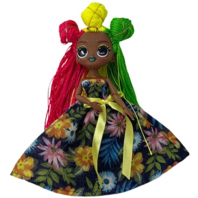 Doll Clothes Superstore Flower Flowing Dress Compatible With LOL OMG Fashion Dolls