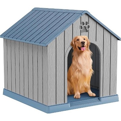Yardgrace Outdoor Dog House Weatherproof with Air Vents and Elevated Floor