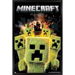 Trends International A Minecraft Movie - Creeper Explosion Framed Wall Poster Prints - 1 of 4