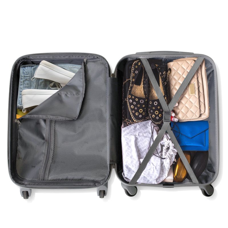 AMKA Gem 2-Piece Carry-On Spinner Weekender Bag Luggage Sets, 5 of 9