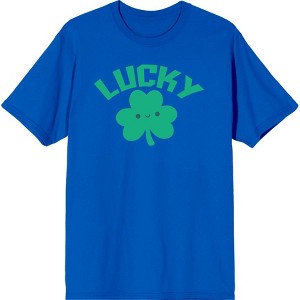 St Pats Lucky Clover Men's Crew Neck Short Sleeve Tee - 1 of 2