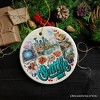 Unique Seattle Watercolor Ceramic Ornament, Washington State Souvenir and Christmas Decor| OrnamentallyYou - 4 of 4