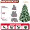 AZL1 Life Concept Artificial Trees 4-Foot Christmas Tree with Metal Stand for Modern Home Holiday Decor, Green, 23"*33"*48" - 4 of 4