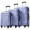 Whisen 3-Piece Hardside Luggage Set with 20"/24"/28" Printed Spinner Suitcases, TSA Lock and Impact-Resistant Design - 2 of 4