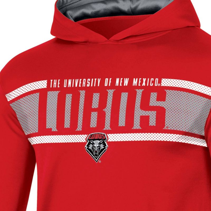 NCAA New Mexico Lobos Boys&#39; Poly Hooded Sweatshirt, 3 of 4