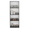 VYNXARIA Vinton Bookcase - Spacious Tier-Shelving Design in Matt Gray/White - 3 of 4