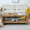 Dolonm Modern Minimalist MDF Coffee Table with Storage, 47.2" L x 23.6" W x 18" H,Mid-Century Design for Living Room - 4 of 4