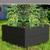 SEVOBAL Planters Double Layer Outdoor Rectangle Garden Bed Planter Box Planter Herbs-Large Garden Bed Kit for Vegetables, Black, 3.94"*3.94"*1.97" - 2 of 4