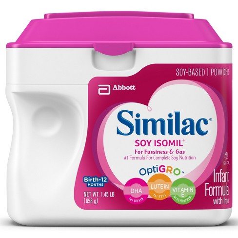 Similac Soy Isomil For Fussiness And Gas Infant Formula