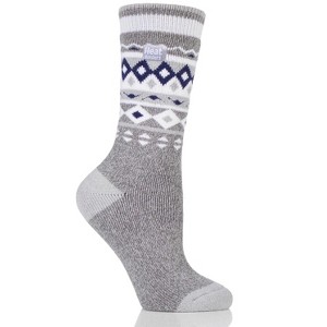 Heat Holder® Women's Nordic LITE™ Socks| Thermal Yarn | Medium-Thick Socks Casual Shoes + Boots | Warm + Soft, Hiking, Cabin, Cozy at Home Socks | 5X Warmer Than Cotton - 1 of 1