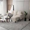 KTMBDW 53/"75" Small Sofa, Soft Small Couch, Comfy Couches, 600lb Load Sofas with Ottoman Bench, Cozy Couches for Living Room, Bedroom - 3 of 4
