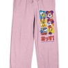 Disney Classic Characters Faces on Pink Adult Sleep Pant - 2 of 4