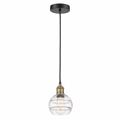 Rochester - 1 Light Cord Hung Mini Pendant In Industrial Style-7.88 Inches Tall and 5.88 Inches Wide