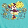 Girls' - Disney - Minnie Mouse Flowers and Sun Fitted Short Sleeve Graphic T-Shirt - 2 of 4
