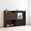 32.5''-58.8'' Extendable & Rotating Shoe Cabinet with Drawer & Flip Doors, 90° Corner Cabinet, Multifuctional Storage Combination Cabinet for Hallway - 2 of 4