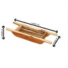 Eleganto 29" Teak Wood Bath Caddy in EarthyTeak Finish - 3 of 4