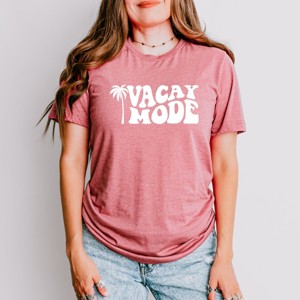 Simply Sage Market Vacay Mode Palm Tree Short Sleeve Tee - 1 of 4