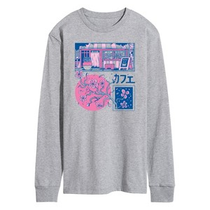 Men's - Instant Message - Japanese Panels Long Sleeve Graphic T-Shirt - 1 of 4