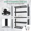 Vynxaria 72"H 5-Tier Adjustable Heavy Duty Shelving Metal Mesh Storage Rack (2000 Lbs) - Metal Shelf Organizer for Pantry, Garage, Kitchen - Black - 2 of 4
