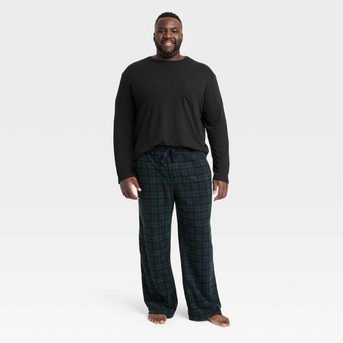 Real Essentials Men's 4-Pack Microfleece Sleep Pants, Sizes S-3XL, Mens  Pajamas