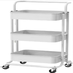 Wikineon 3 Tier Rolling Cart Utility Cart with Wheels, Rolling Storage Cart for Home Storage and Organization£¬Multifunctional Storage Shelves - 1 of 4
