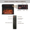 25-Inch Stand Side Table with 3-Sided Glass Electric Fireplace - 4 of 4