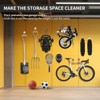 phiestina Garage Hooks, 8-Piece Heavy Duty Utility Steel Hooks for Power Tools, Garden Tools, Black & White - 4 of 4