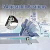 Gulches Set of 3, Aluminum Pool Lounge Chairs with Side Table, Outdoor Adjustable Recliner All Weather (Navy Blue) - 3 of 4