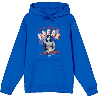 Beetlejuice Beetlejuice Can You Stop Being A Freak Adult Long Sleeve Hoodie
