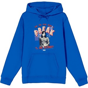 Beetlejuice Beetlejuice Can You Stop Being A Freak Adult Long Sleeve Hoodie - 1 of 2