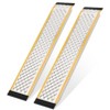 TROPOW Aluminum Shed Ramps 2PCS, Lightweight Loading Ramps with Anti-Slip Rubber Pads, 800 Lb Capacity for Motorcycle, Silver - 4 of 4