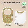 KeaBabies 8pk Organic Baby Bibs for Boy, Baby Drool Bib for Baby Boys and Girls, Newborn Teething Bibs - 3 of 4