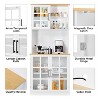 Yaheetech Kitchen Pantry Storage Kitchen Buffet with 3 Cabinets, White - 4 of 4
