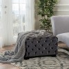 NicBex Modern 29" Square Ottomans Velvet Footstools with Button Tufted Stitching for Bedroom and Living Room - 3 of 4