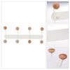 REGALWOVEN Wall-mounted Rustic Wood Iron Anti-Slidding Coat Hook Rack 1 Pc - 3 of 4
