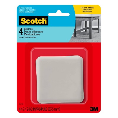 Scotch Sliders Adhesive Hard Square