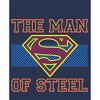 Superman Man of Steel Boy's Navy Blue T-shirt - 2 of 3