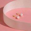 Girls' Classic Freshwater Cultured Pearl Screw Back 18k Gold Earrings - In Season Jewelry - 4 of 4