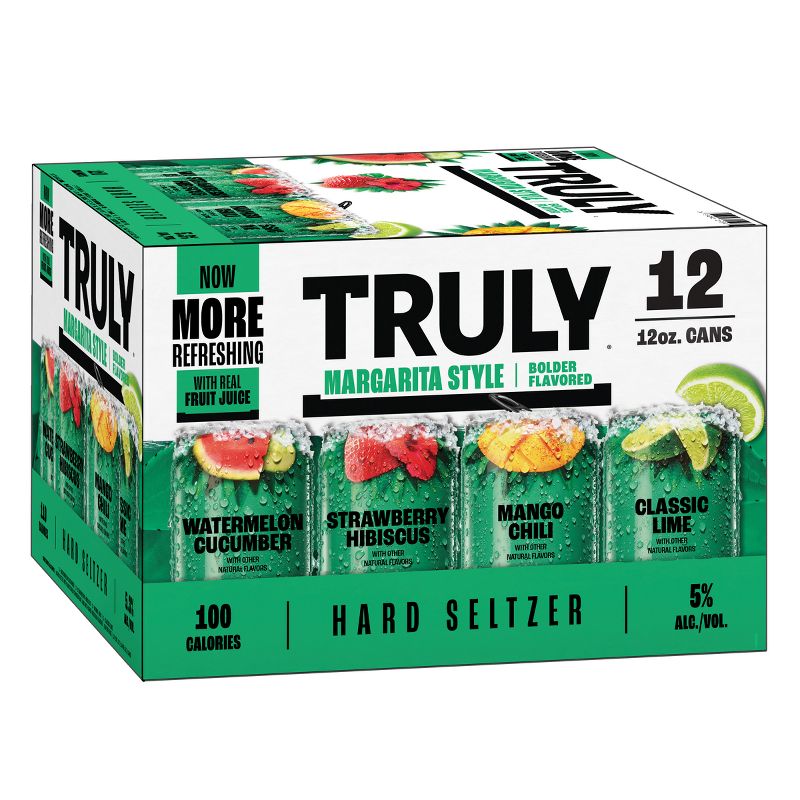 Truly Hard Seltzer Margarita Style Mix Pack - 12pk/12 fl oz Cans, 5 of 12