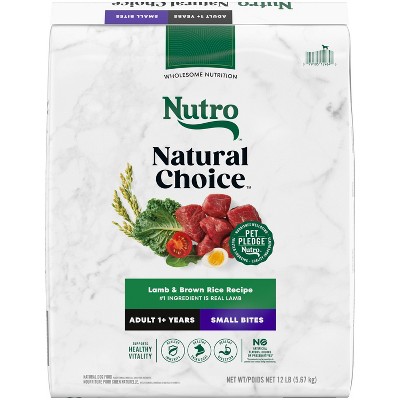 Nutro Natural Choice Lamb, Vegetable and Rice Flavor Small Bites Adult Dry Dog Food - 12lbs