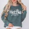 Simply Sage Market Women's Garment Dyed Graphic Sweatshirt It's Freezing Season - 2 of 3