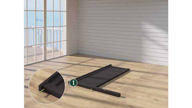 Santiago Wood Platform Bed Frame Black - Zinus, 2 of 10, play video