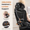 CAVINAS High-Back Desk Chair with Adjustable Lumbar Support & Headrest, Ergonomic Office Chair, Mesh Computer Chair with Soft Flip Up Arms - 3 of 4